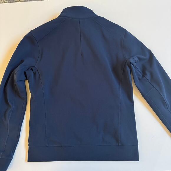 Lululemon Mens Lululemon Sojourn Track Jacket True Navy Size Small EUC Zip Front - Picture 6 of 15